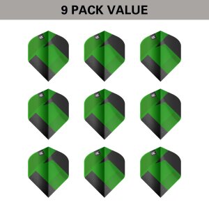 Target Flights TAG BLACK & GREEN 3 Sets No.6