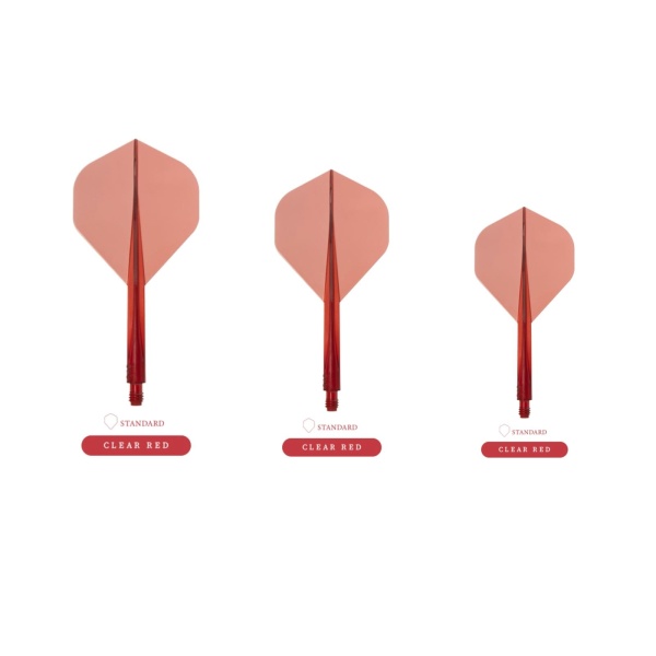 CONDOR AXE Flight Schaft Kombi transparent rot