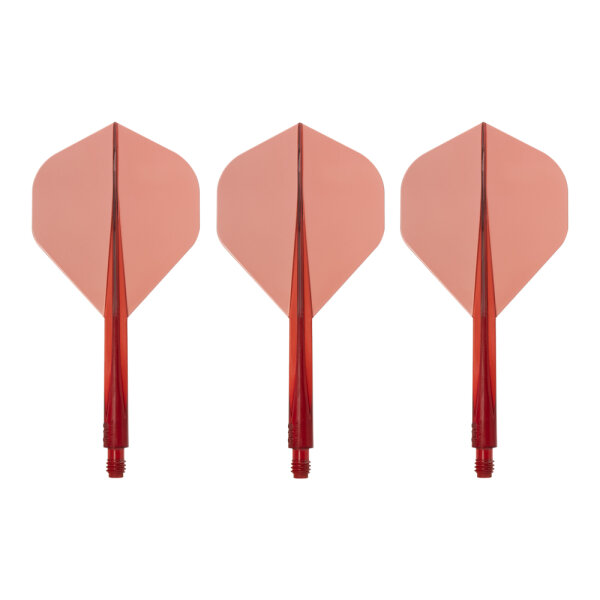 CONDOR AXE Flight Schaft Kombi Standard transparent rot L 33,5mm
