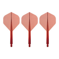 CONDOR AXE Flight Schaft Kombi Standard transparent rot L 33,5mm