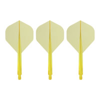 CONDOR AXE Flight Schaft Kombi Standard transparent gelb L 33,5mm