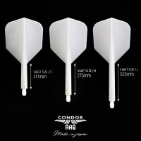 CONDOR AXE Flight Schaft Kombi Standard transparent lila S 21,5mm