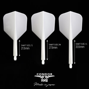 CONDOR AXE Flight Schaft Kombi Standard transparent lila L 33,5mm