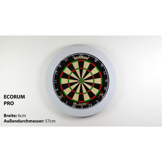 Ecorum PRO 6cm – Nachhaltiger Dart Surround aus 100% Polyester, multifunktionell einzigartig