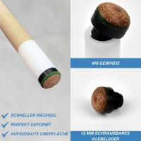 Billard Pool Queue ECO einteilig 140cm