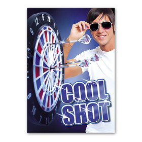 Dart-Poster &quot;Cool Shot&quot; DIN A1
