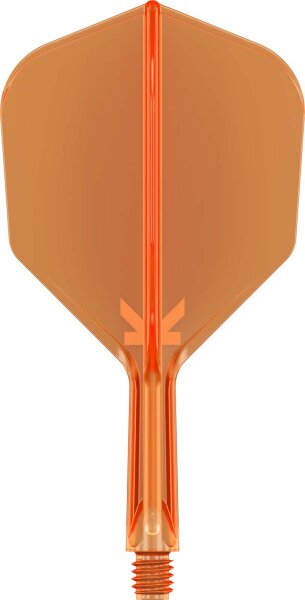 Target Flights K-FLEX neon orange SHAPE No6 short 19mm