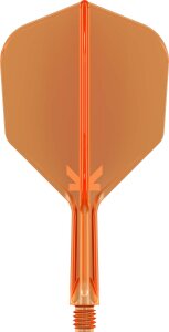 Target Flights K-FLEX neon orange SHAPE No6 short 19mm