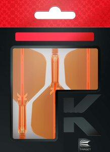 Target Flights K-FLEX neon orange SHAPE No6 short 19mm