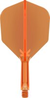 Target Flights K-FLEX neon orange SHAPE No6 short 19mm