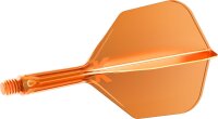 Target Flights K-FLEX neon orange SHAPE No6 short 19mm