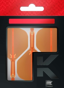 Target Flights K-FLEX neon orange STANDARD No2 short 19mm