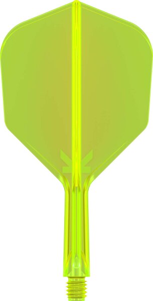 Target Flights K-FLEX neon yellow SHAPE No6 short 19mm