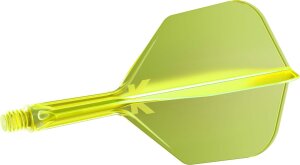 Target Flights K-FLEX neon yellow SHAPE No6 short 19mm