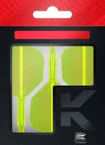 Target Flights K-FLEX neon yellow SHAPE No6 short 19mm