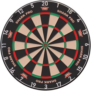 Bulls Shark Pro Dartboard 2026 + 6 WA Steeldarts Black