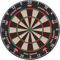 Bulls Shark Pro Dartboard 2026 + 6 WA Steeldarts Black