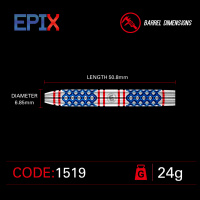 Winmau Steeldarts Epix 24g