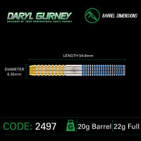 Winmau Steeldarts Daryl Gurney SC 1.0 Series 23g