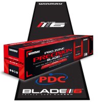 Winmau Dartteppich Pro-Zone Precision Blade 6 mit Holzabwurflinie (8215) 60x300cm
