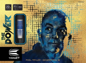 Target Japan Softdarts PHIL TAYLOR POWER G10 SUPER DARTS EDITION 95% 22G