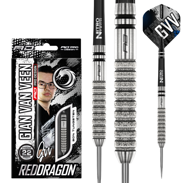Red Dragon Steeldarts Gian van Veen Tour Edition 22g