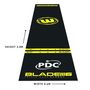 Winmau Dartmatte Pro-Zone Essential (8214) 60x300cm