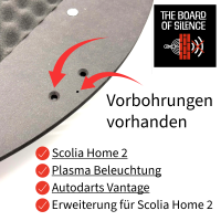 Schallschutz für Dartscheiben Maxi "The Board of Silence®" V4 + Erweiterung für Scolia Home 2