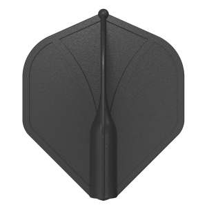 Shot Dart Flights Airfoil Molded No.2 Black