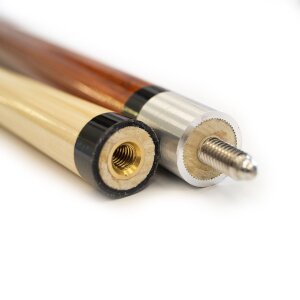 Billard Pool Queue Shooter 2tlg. schwarz-braun