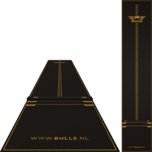 Bulls Advantage Dartteppich mit Holzabwurflinie 85x300cm
