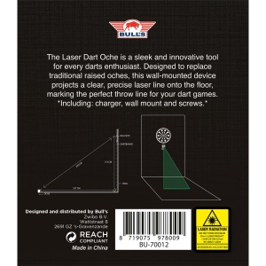 Bulls Green Laser Oche Abwurflinie
