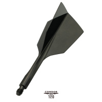 CONDOR AXE 120 Flight Schaft Kombi Narrow schwarz M 24mm 2