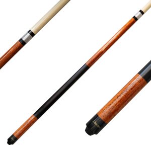 2xBillard Pool Queue Shooter schwarz-braun + 10 Ersatzschraubleder