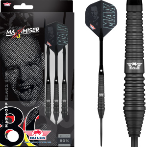 Bulls Steeldarts Max Hopp 80% Black 22g