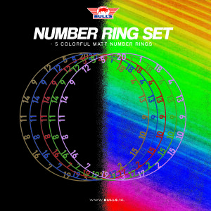 Bulls Colorfull Zahlenring Ring Set 5 Stück