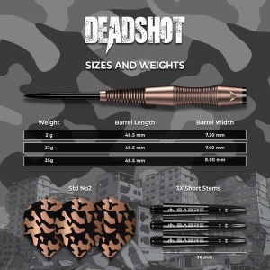 Mission Steeldarts Dead Shot 95% bronze 23g