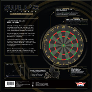 Bulls Dartboard Advantage Black Edition
