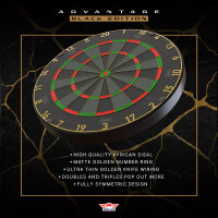Bulls Dartboard Advantage Black Edition