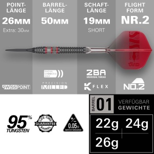 Target Steeldarts NATHAN ASPINALL 95K Swiss Point 24g