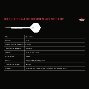 Bulls Steeldarts Lerena Rietbergen 90% 24g