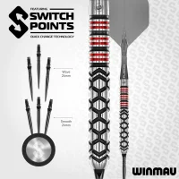 Winmau Steeldarts FORNAX Parallel Switch Point 22g