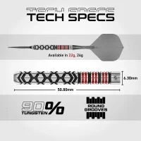 Winmau Steeldarts FORNAX Parallel Switch Point 22g