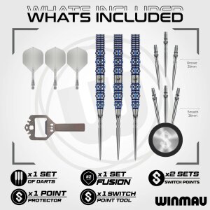 Winmau Steeldarts LUNARIS Switch Point Tapered 24g