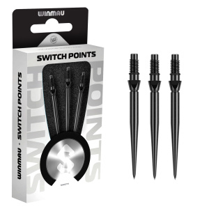 Winmau SWITCH POINT smooth black 30mm