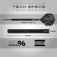Red Dragon Steeldarts Peter Wright Mamba 24g