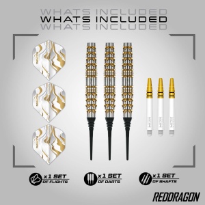 Red Dragon Softdarts Paradym Gold (Torpedo Barrel) 20g