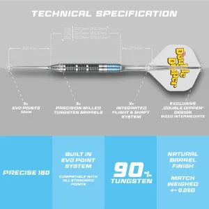 Precise180 Steeldarts BELA The Double Dipper (SUP) 23g