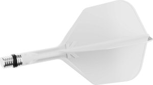 Target Flights K-SHIFT WHITE SHAPE No6 short 19mm