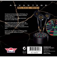 Bulls Advantage Black Mini Dartboard Display
